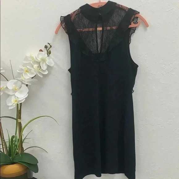 Free People Beaumont Muse Lace Bodycon Black Dress Size Small - Picture 4 of 6